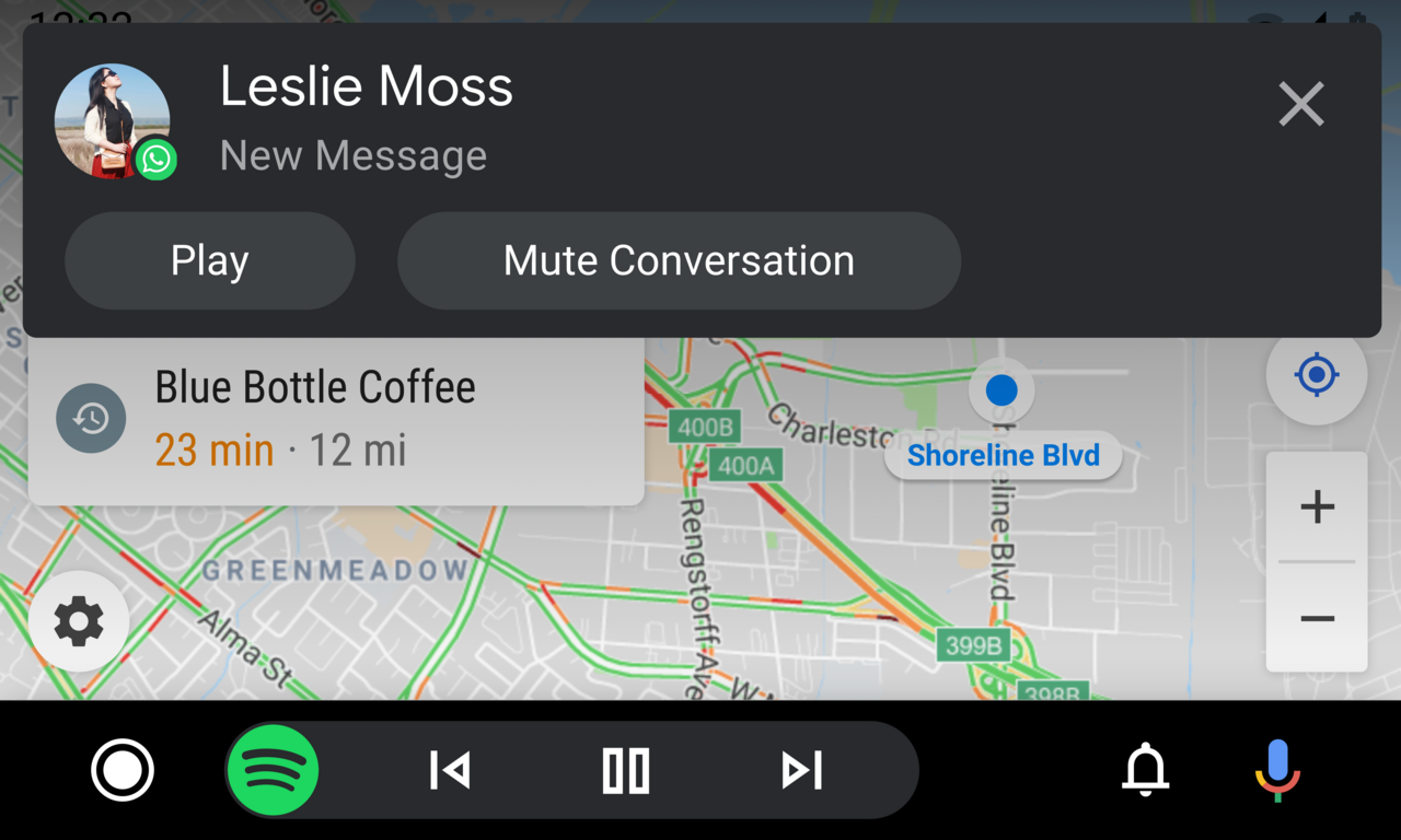 Interface Android Auto